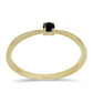 9 Karátos Arany Gyűrű Fekete Gyémánttal