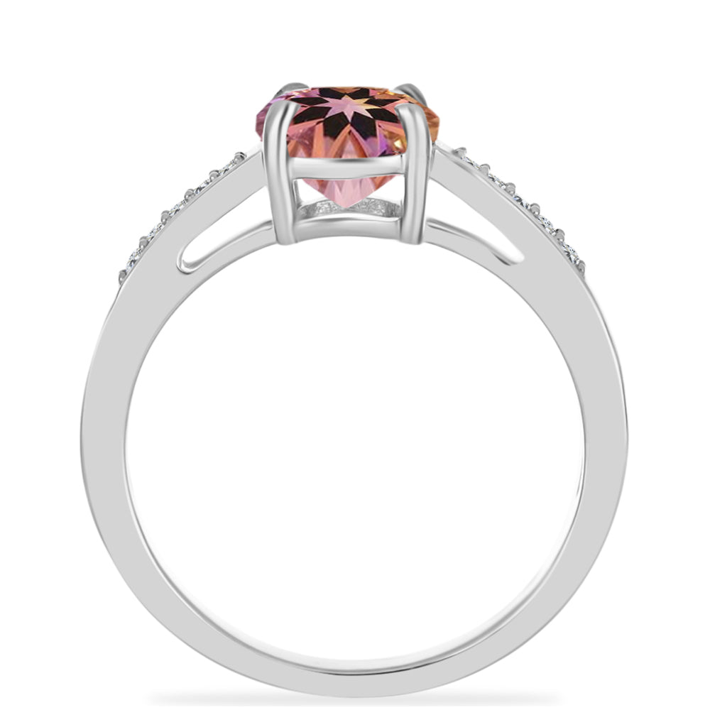 Ezüst Gyűrű Anahi Ametrinnel és Fehér Topázzal 2 