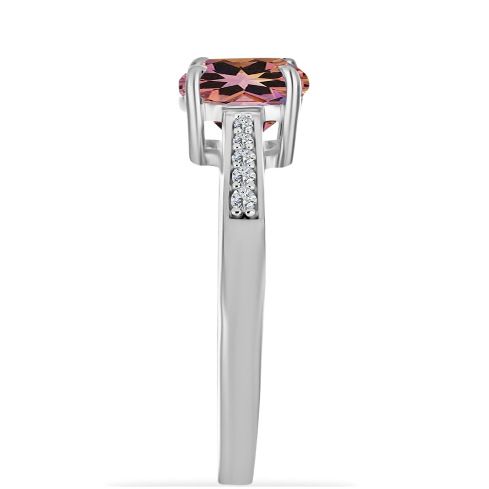 Ezüst Gyűrű Anahi Ametrinnel és Fehér Topázzal 4 