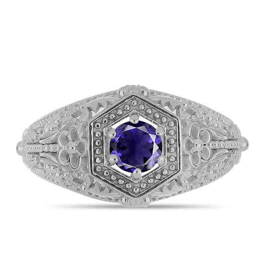 Ezüst Gyűrű Iolittal