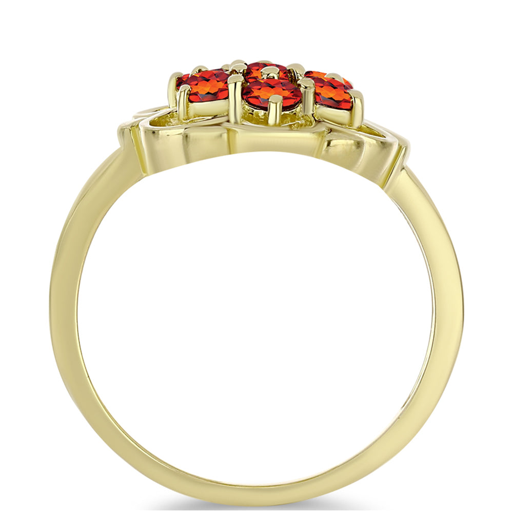 Arannyal Bevont Ezüst Gyűrű Madeirai Citrinnel 2 