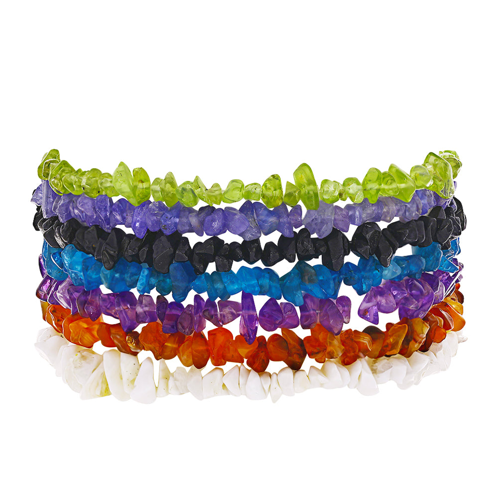 Nugget Szett Tanzanittal és Marokkói Ametiszttel ( Karkötő ) 1 