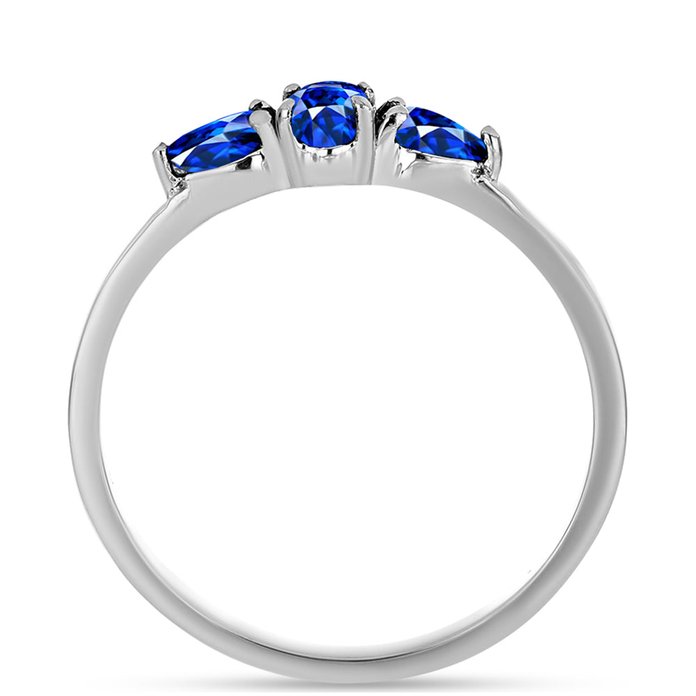 Ezüst Gyűrű Ausztrál Kék Zafírral