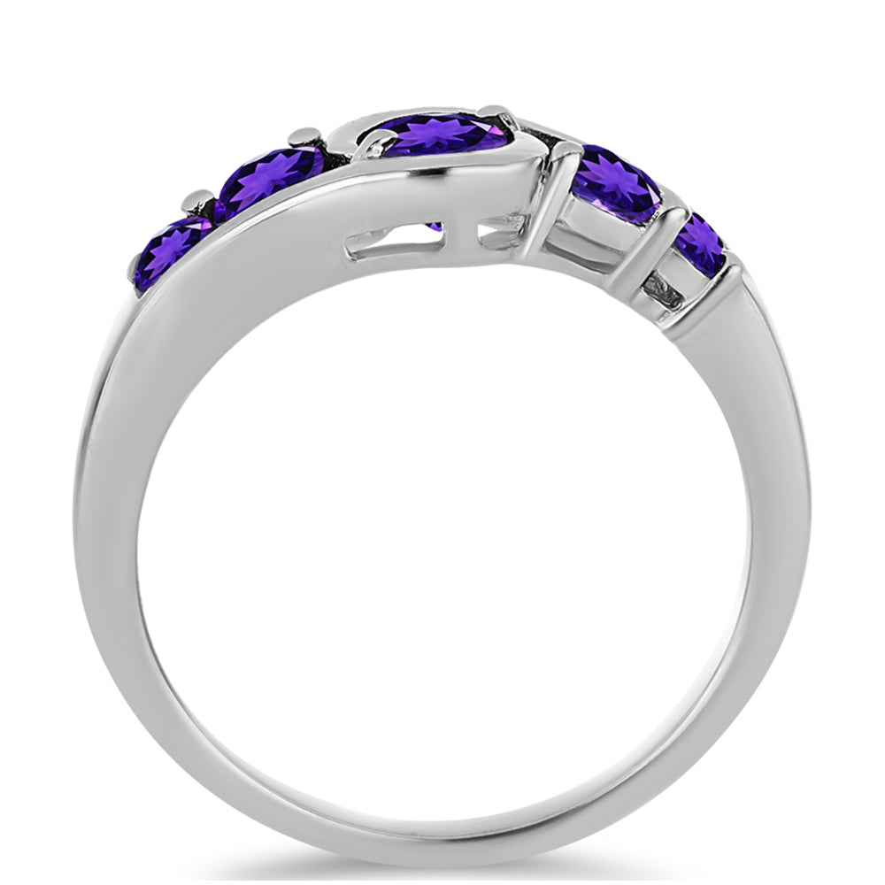 Ezüst Gyűrű Marokkói Ametiszttel