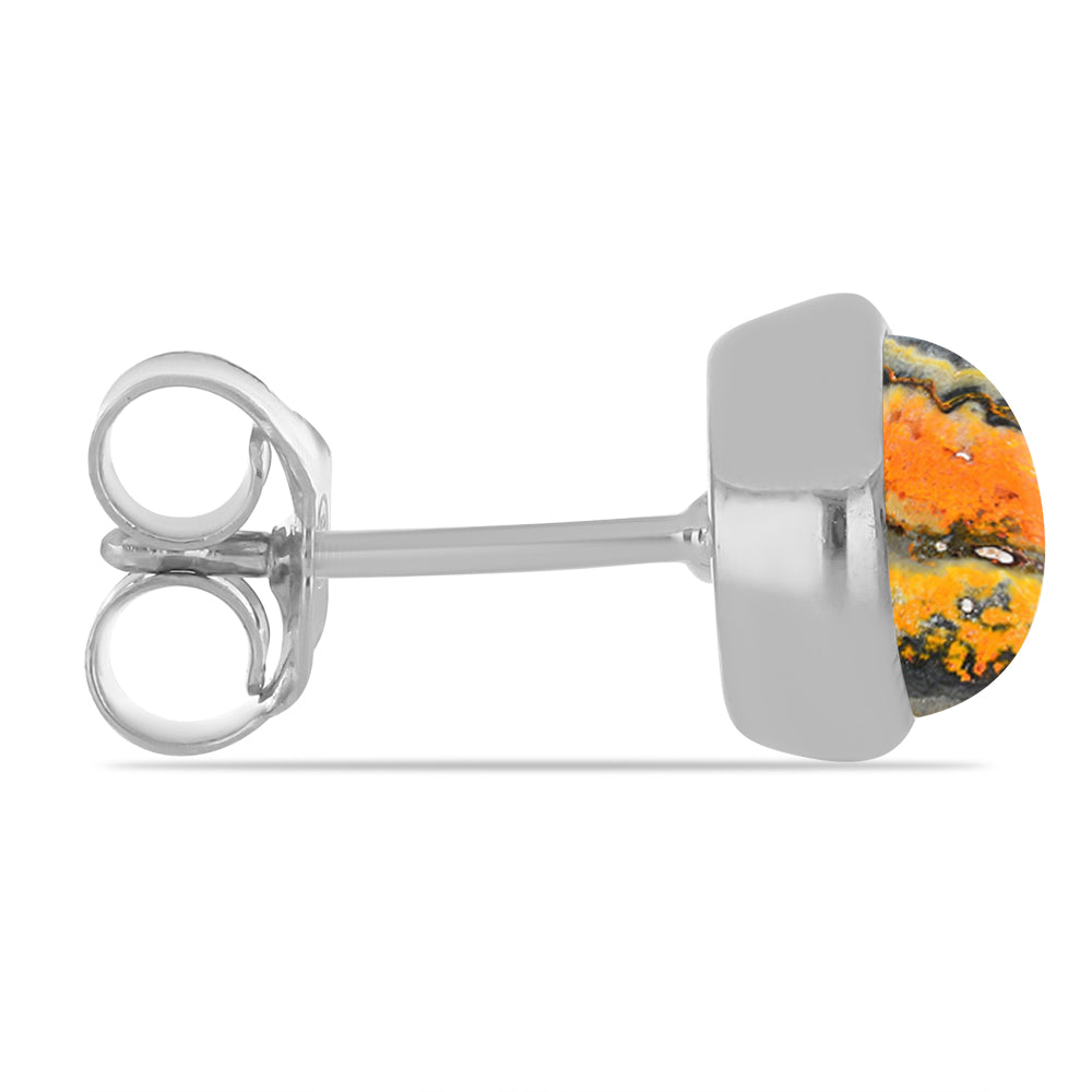 Ezüst Fülbevaló "Bumble Bee" Jáspissal 2 