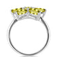 Ezüst Gyűrű Citrom Topázzal és Fehér Topázzal