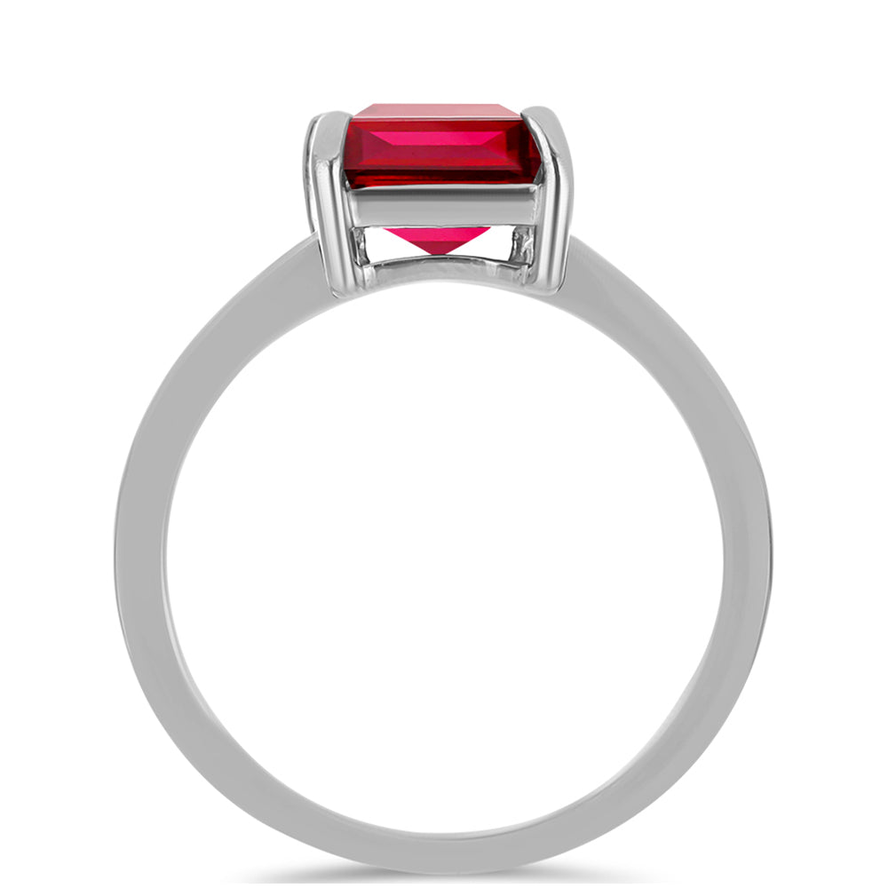 Ezüst Gyűrű Madagaszkári Rubinnal 2 