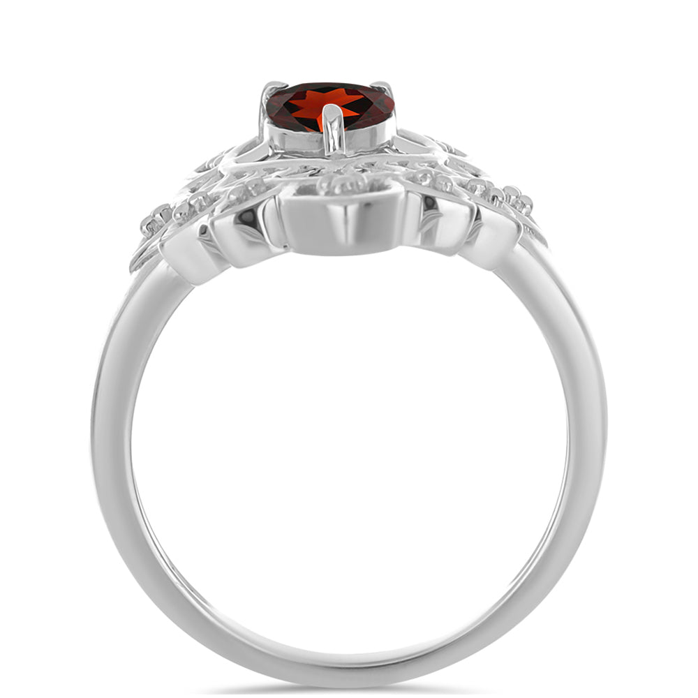 Ezüst Gyűrű Barton Gránáttal