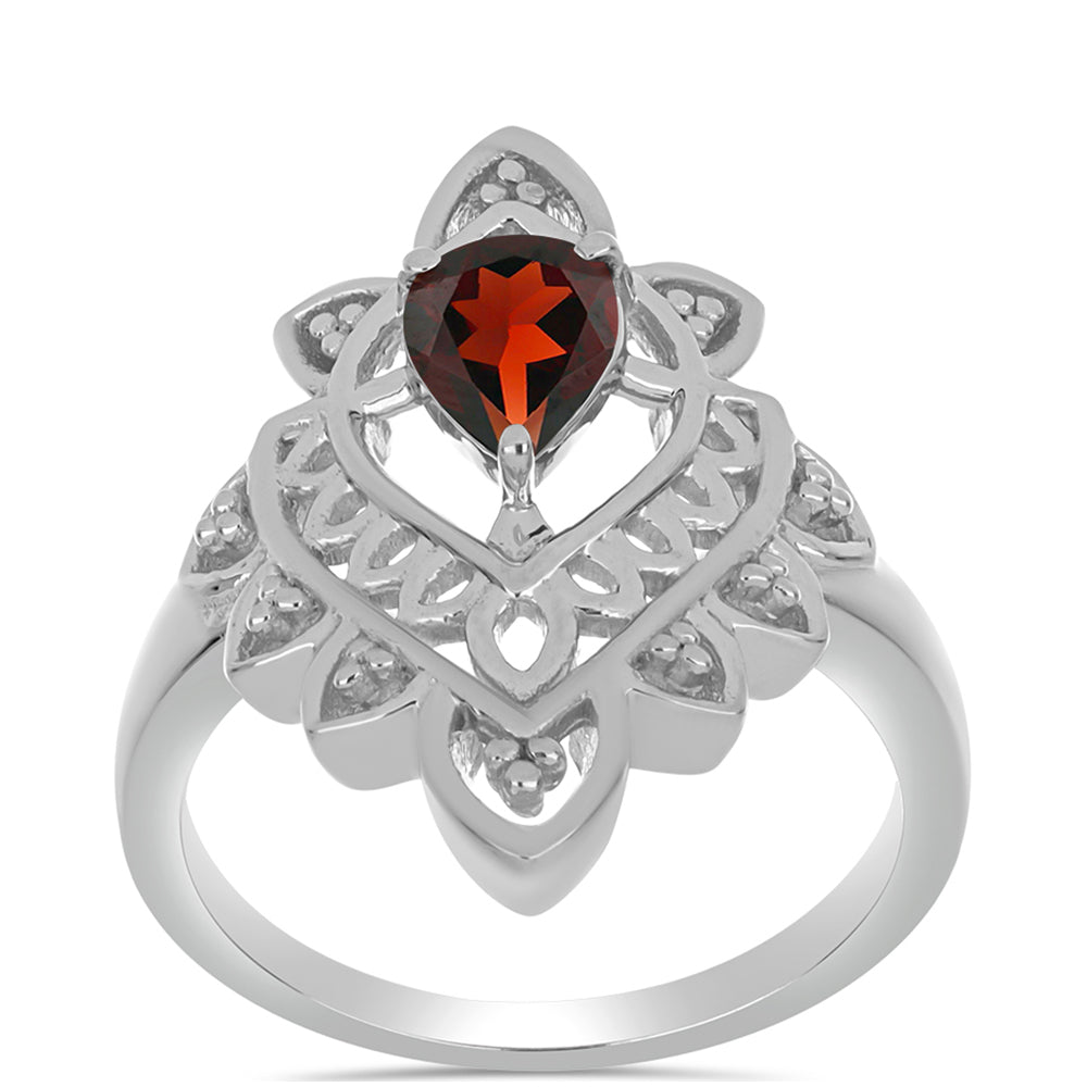 Ezüst Gyűrű Barton Gránáttal