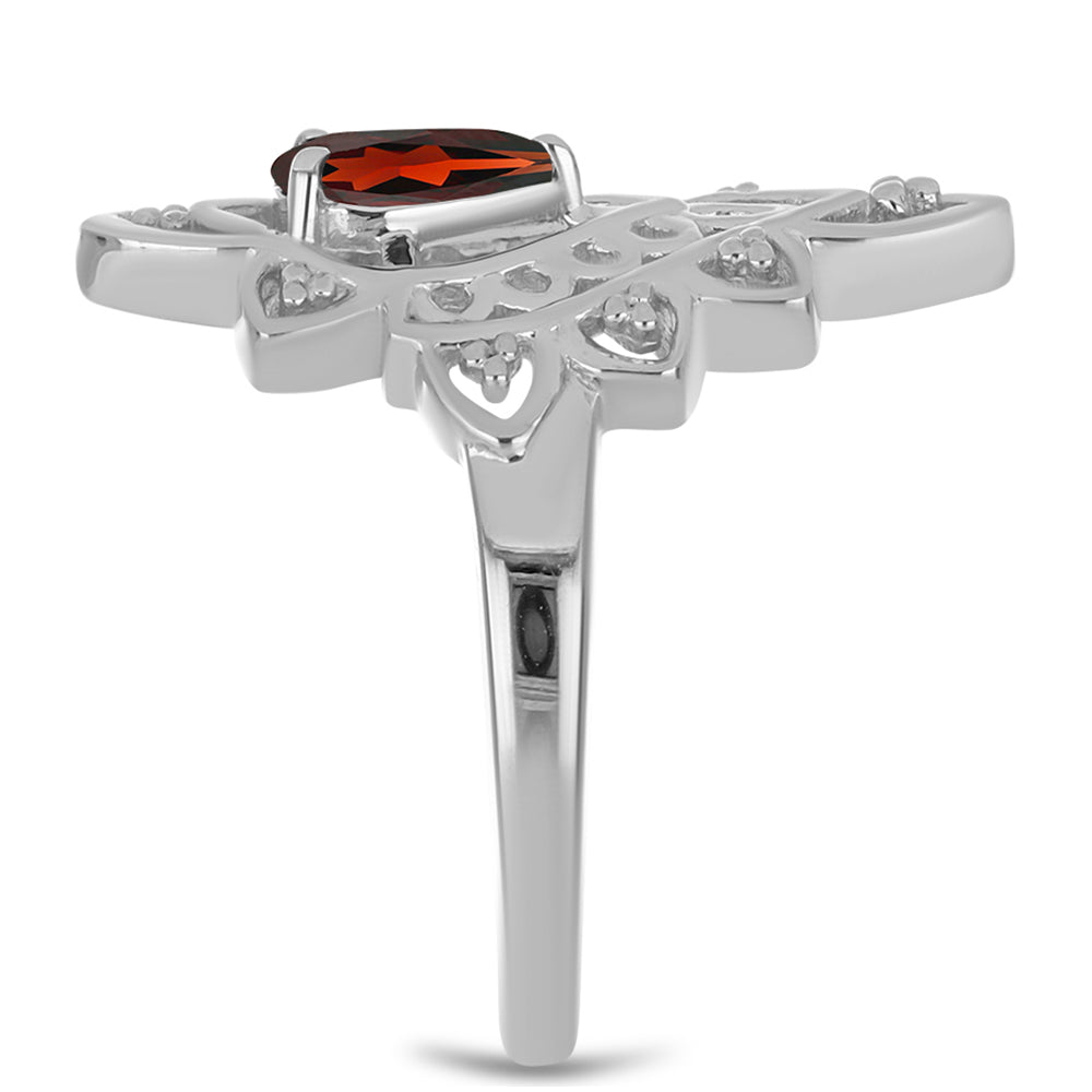 Ezüst Gyűrű Barton Gránáttal 4 