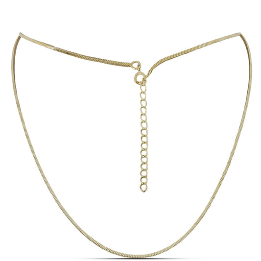 Arannyal Bevont Ezüst Lánc ( Nyaklánc )