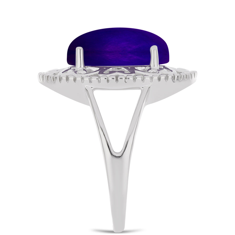 Ezüst Gyűrű Bíbor Jádéval