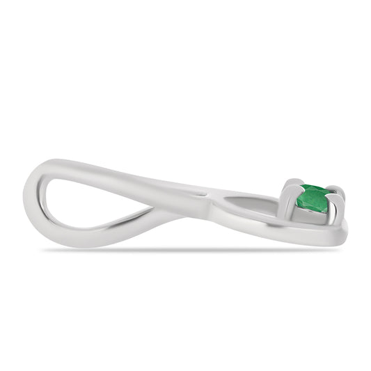 Ezüst Medál Brazil Smaragddal