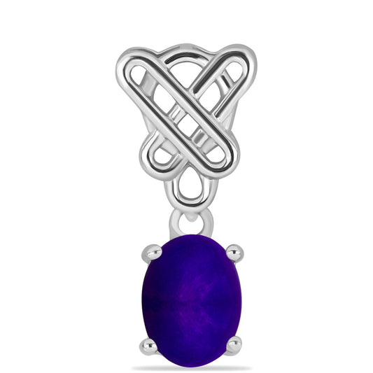 Ezüst Medál Bíbor Jádéval