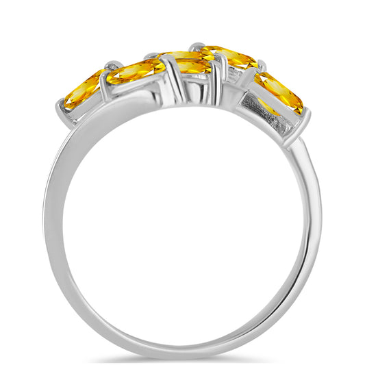 Ezüst Gyűrű Ural Citrinnel