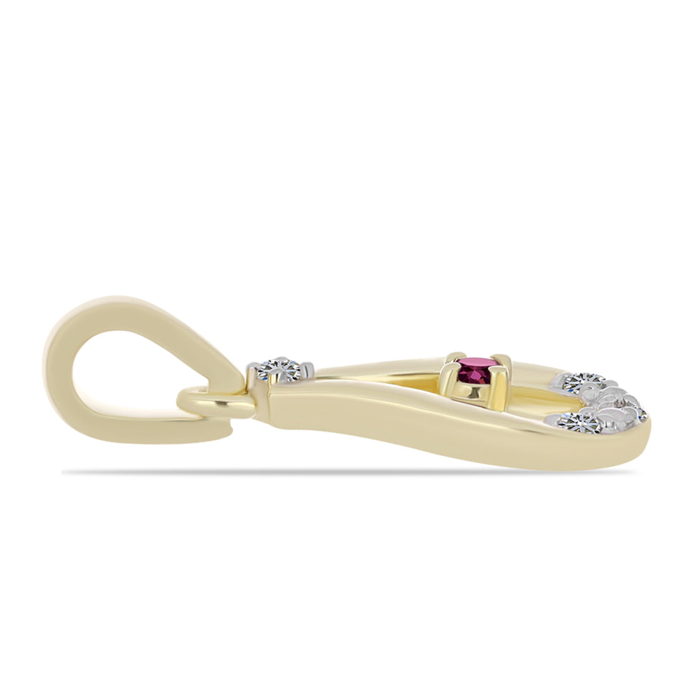 Arannyal Bevont Ezüst Medál Bíbor Gyémánttal és Fehér Gyémánttal 2 