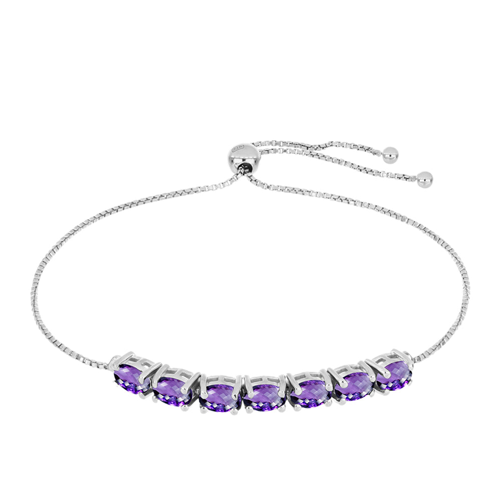 Ezüst Karkötő Marokkói Ametiszttel 1 