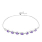 Ezüst Karkötő Marokkói Ametiszttel