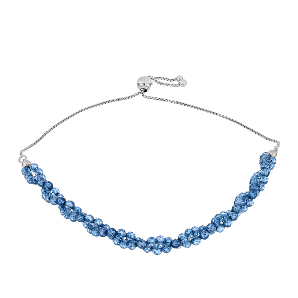 Ezüst Karkötő London Kék Topázzal 1 