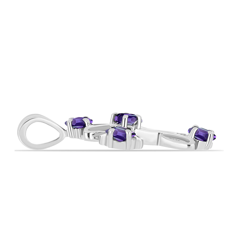 Kereszt Ezüst Medál Marokkói Ametiszttel 2 