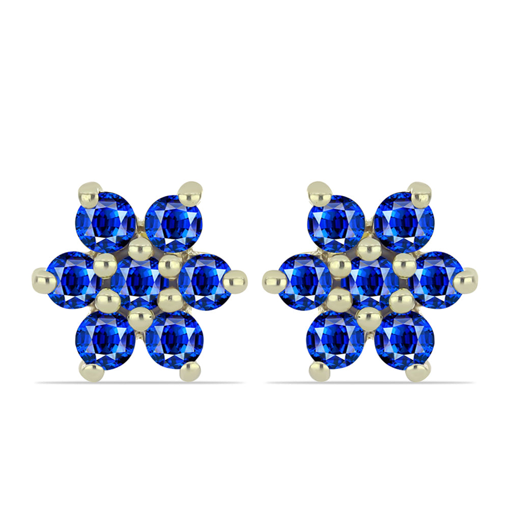 Arannyal Bevont Ezüst Szett Madagaszkári Rubinnal és Brazil Smaragddal ( Fülbevaló )