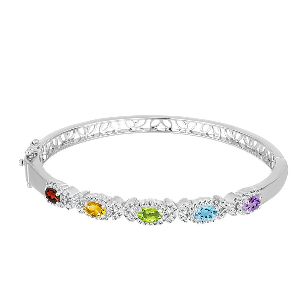 Kereszt Ezüst Szett Rose De France Ametiszttel és Ural Citrinnel ( Karkötő+Medál ) 5 