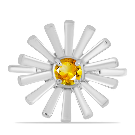 Ezüst Gyűrű Ural Citrinnel