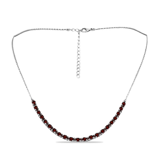 Ezüst Nyaklánc Barton Gránáttal