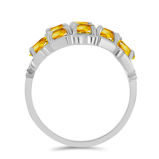 Ezüst Gyűrű Ural Citrinnel