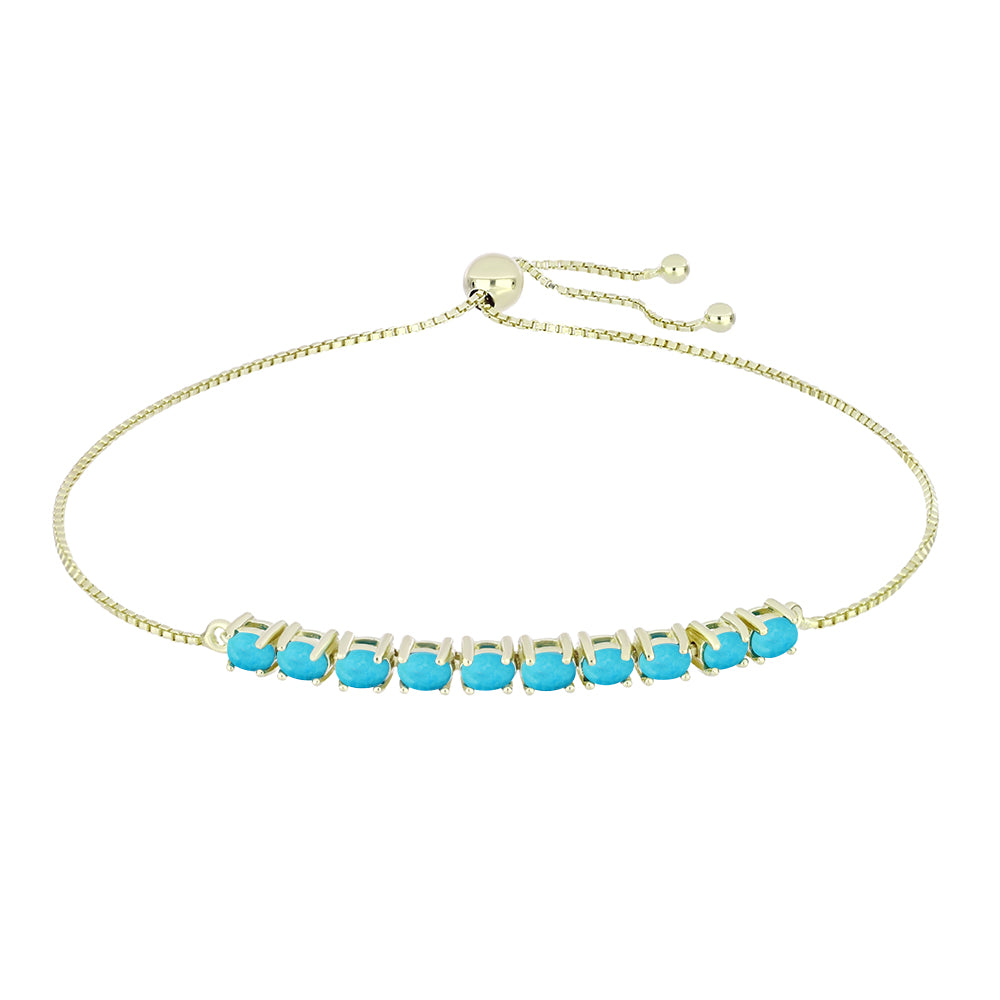 Arannyal Bevont Ezüst Karkötő Csipkerózsika Türkizzel 1 