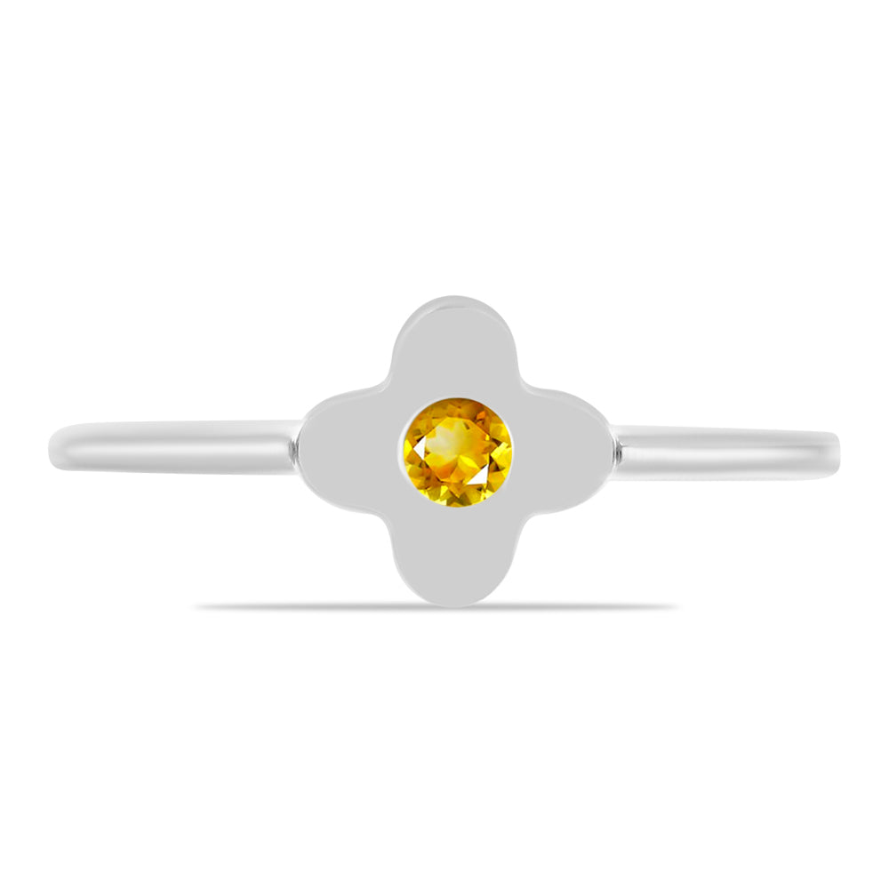 Ezüst Szett Ural Citrinnel ( Fülbevaló+Gyűrű )