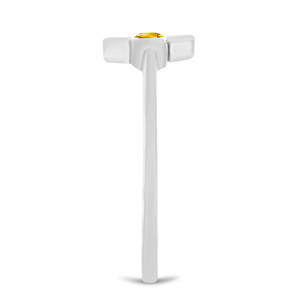 Ezüst Szett Ural Citrinnel ( Fülbevaló+Gyűrű ) 7 