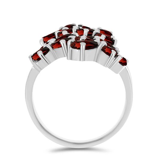 Ezüst Gyűrű Barton Gránáttal