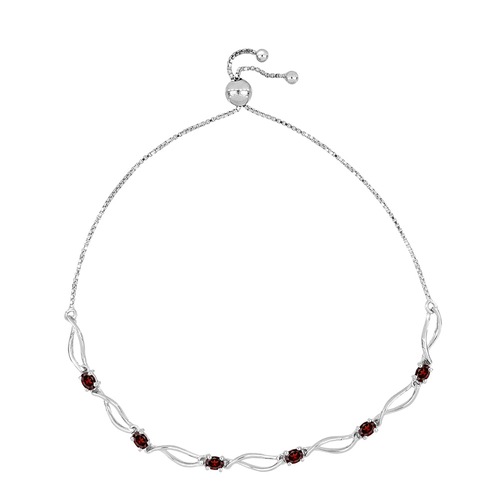Ezüst Karkötő Barton Gránáttal 1 