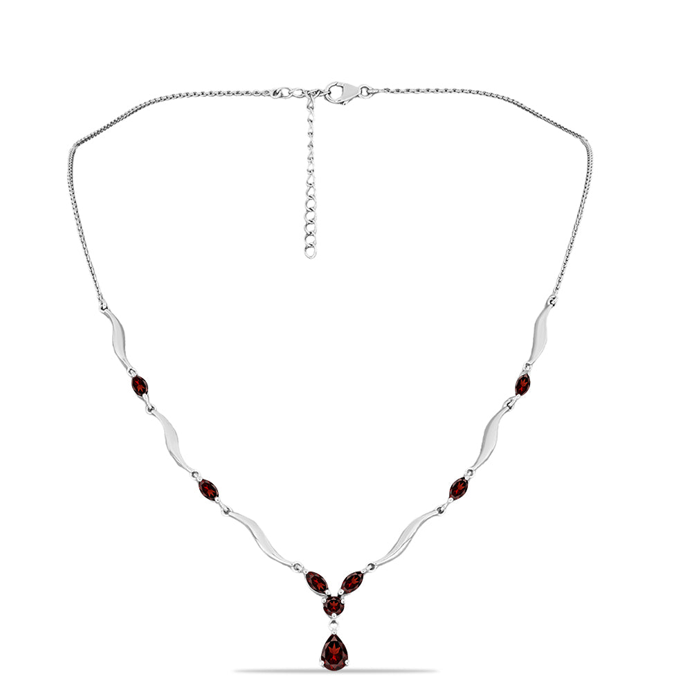 Ezüst Nyaklánc Barton Gránáttal