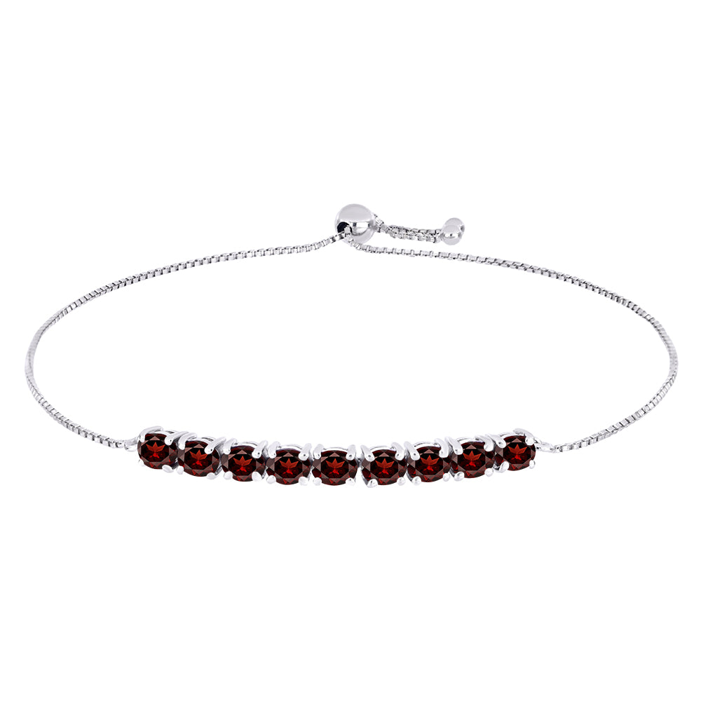 Ezüst Karkötő Barton Gránáttal