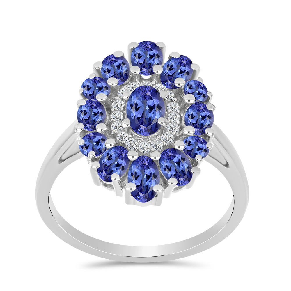 Ezüst Gyűrű Tanzanittal 3 