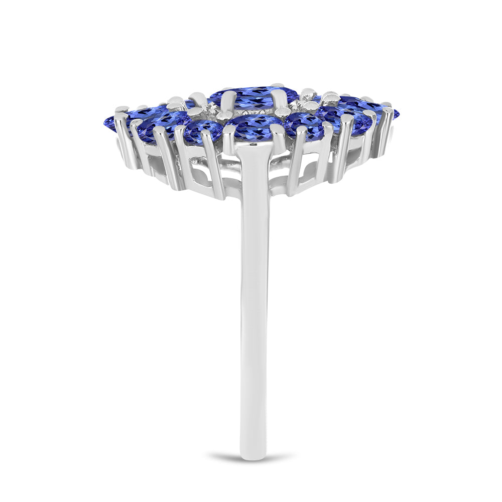 Ezüst Gyűrű Tanzanittal 4 