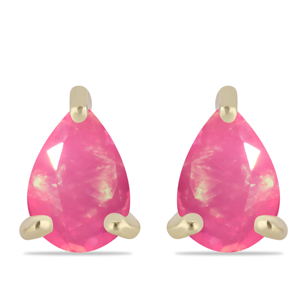 Arannyal Bevont Ezüst Fülbevaló Rózsaszínű Lega Dembi Etióp Opállal