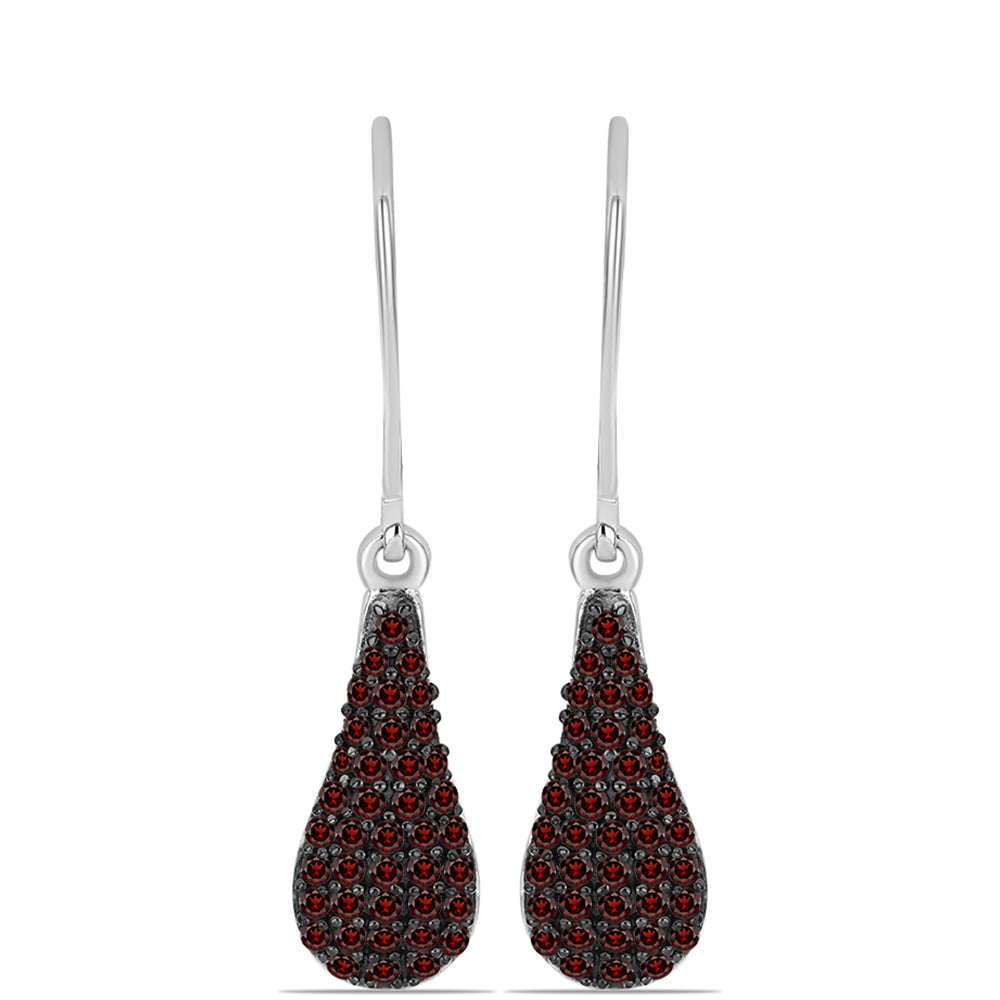 Ezüst Fülbevaló Barton Gránáttal