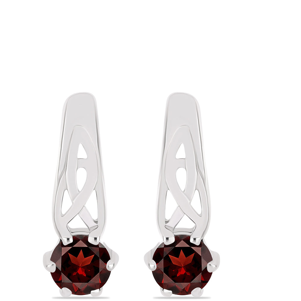 Ezüst Fülbevaló Barton Gránáttal