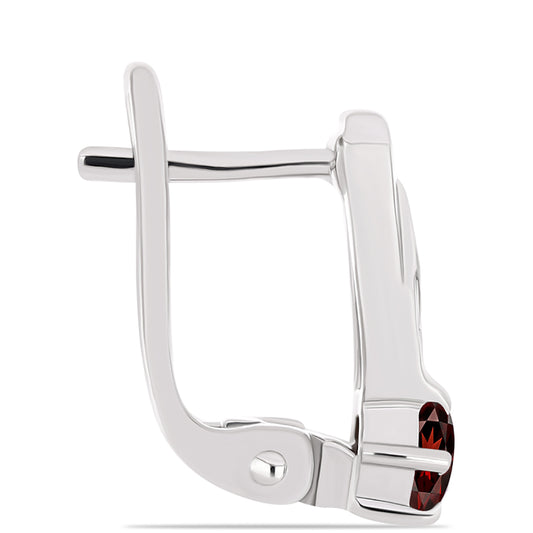 Ezüst Fülbevaló Barton Gránáttal