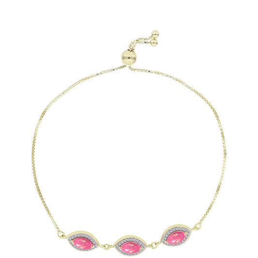 Arannyal Bevont Ezüst Karkötő Rózsaszínű Lega Dembi Etióp Opállal és Fehér Topázzal