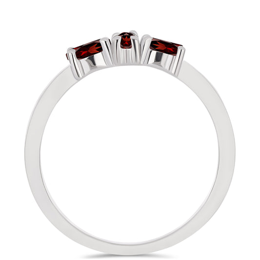 Ezüst Gyűrű Barton Gránáttal