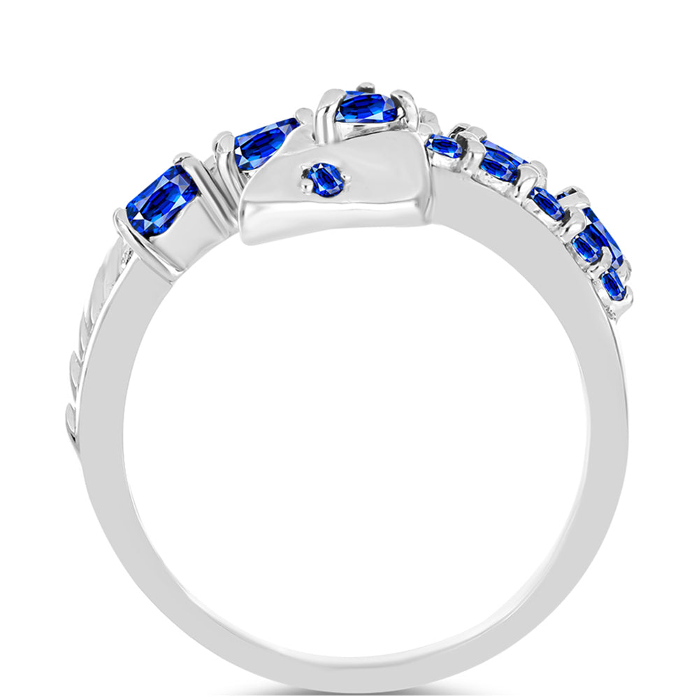 Ezüst Gyűrű Ausztrál Kék Zafírral
