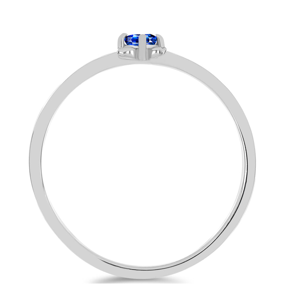 Ezüst Gyűrű Ausztrál Kék Zafírral 3 