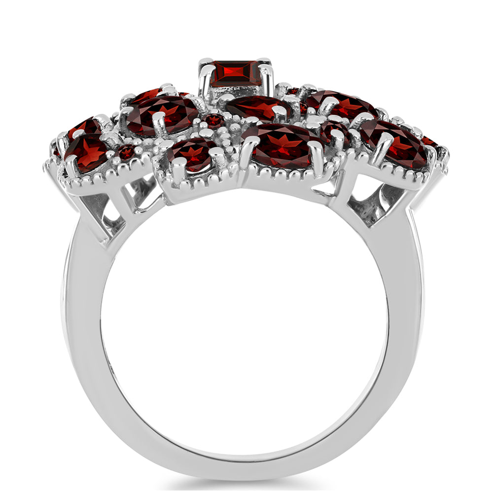 Ezüst Gyűrű Barton Gránáttal 2 