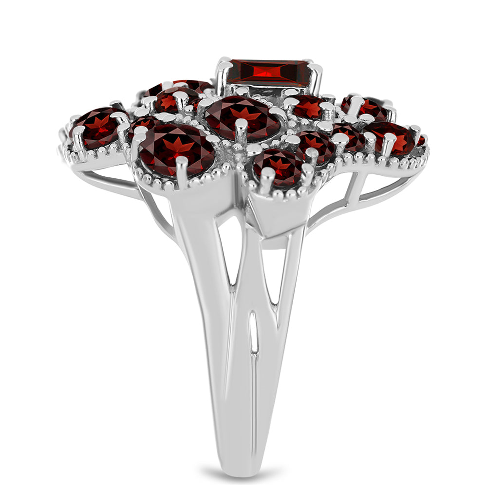 Ezüst Gyűrű Barton Gránáttal 4 