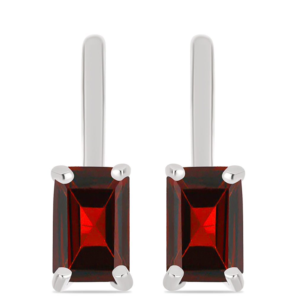 Ezüst Fülbevaló Barton Gránáttal 1 