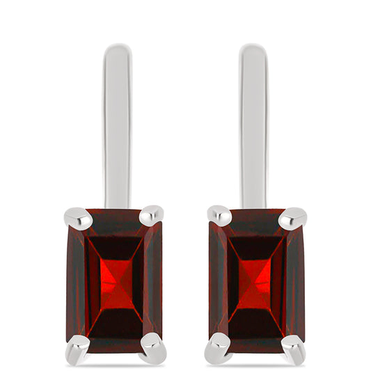 Ezüst Fülbevaló Barton Gránáttal